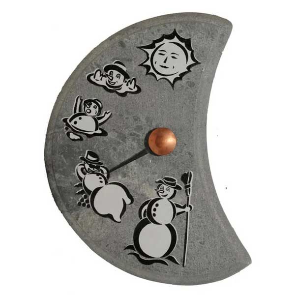 Dundalk LeisureCraft LUMIUKKO Snowman Soapstone Thermometer