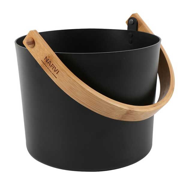 Dundalk LeisureCraft Narvi Black Sauna Bucket & Ladle