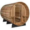 Almost Heaven Huntington 6 Person Canopy Outdoor Barrel Sauna &  Almost Heaven Tower Outdoor Shower - Image 6
