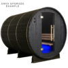 Almost Heaven Huntington 6 Person Canopy Outdoor Barrel Sauna &  Almost Heaven Tower Outdoor Shower - Image 8