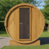 SaunaLife Model E6 3 Person Barrel Sauna - Image 2