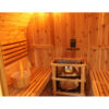 Sunray Oasis 2-4 Person Traditional Canopy Barrel Sauna - Image 9