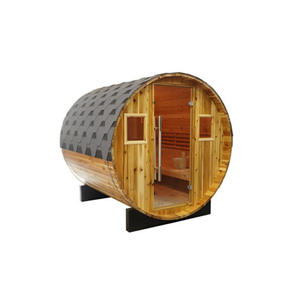 Sunray Galley 4-Person Traditional Barrel Sauna