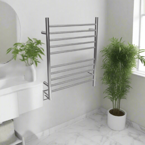 Amba Radiant Hardwired + Plug-in Combo Straight 10 Bar Towel Warmer