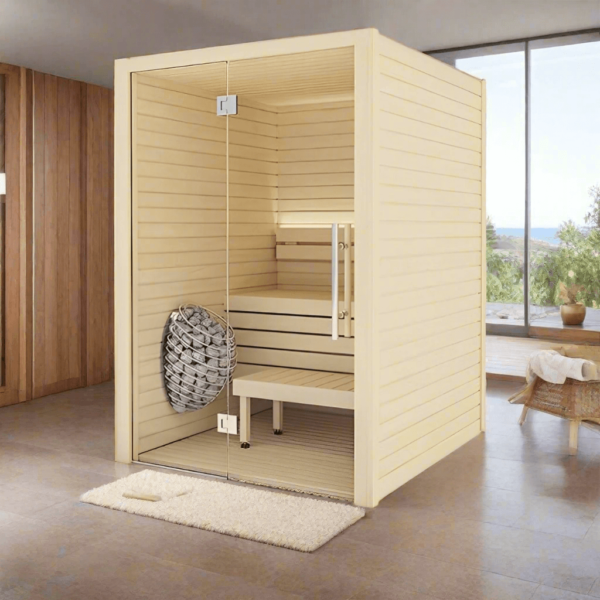 Auroom Cala Glass Cabin Sauna Kit - Aspen