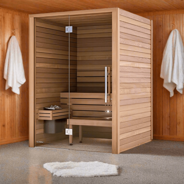 Auroom Cala Glass Cabin Sauna Kit - Thermo-Aspen