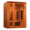 Dynamic Lugano 3 Person Full Spectrum Infrared Sauna - Canadian Hemlock - Image 4
