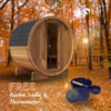 Forever Saunas Thermally Treated 6-Person Sauna with HUUM DROP 9.0KW SAUNA HEATER - Ready to Ship! - Image 2