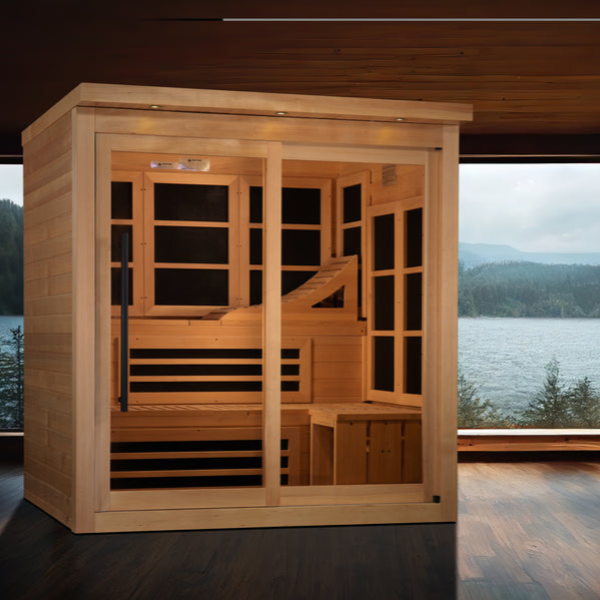 Golden Designs 6 Person Near Zero EMF FAR Infrared Sauna