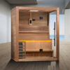 Golden Designs Hanko Edition 2-3 Person Traditional Steam Sauna- Canadian Red Cedar Interior - Image 6