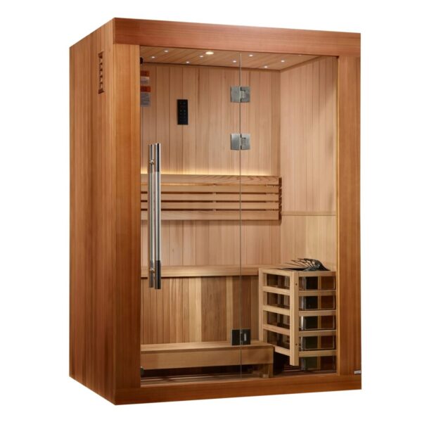 Golden Designs Sundsvall Edition 2 Person Traditional Sauna - Canadian Red Cedar