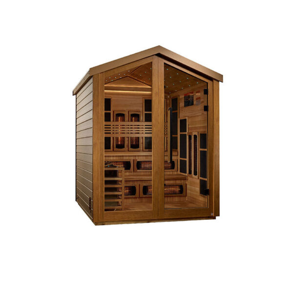 Golden Designs Kaskinen 6 Person Full Spectrum Hybrid Outdoor Sauna