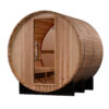 Golden Designs Zurich 4 Person with Bronze Privacy View Traditional Barrel Sauna - Image 3