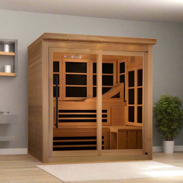 Golden Designs 6 Person Near Zero EMF FAR Infrared Sauna