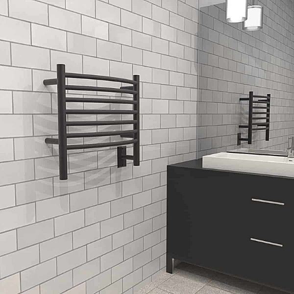 Amba Jeeves Model H Curved 7 Bar Hardwired Towel Warmer