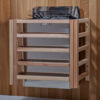 Golden Designs Zurich 4 Person with Bronze Privacy View Traditional Barrel Sauna - Image 9