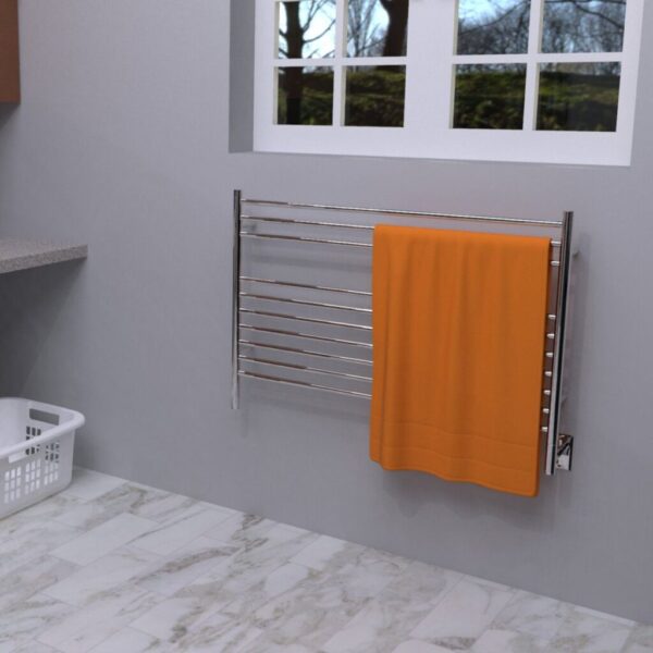 Amba Jeeves Model L Straight 10 Bar Hardwired Towel Warmer