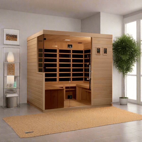 Golden Designs La Sagrada 6 Person Ultra Low EMF FAR Infrared Sauna