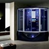 Maya Bath The Superior Platinum Black 2-Person Freestanding Steam Shower - Image 2