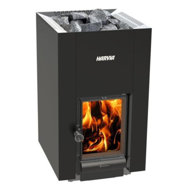 Harvia Linear 22 Green flame 15.7kW Wood Burning Sauna Stove