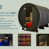 Almost Heaven Essex 4 Person Standard Barrel Sauna - Image 11
