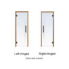 Prosaunas Thermo-Aspen Frame Clear ADA Glass Sauna Door 36x81 - Image 3