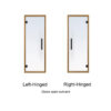 Prosaunas Aspen Frame Clear Glass Sauna Door 24x73 - Image 3