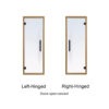Prosaunas Aspen Frame Tinted Glass Sauna Door 24x73 - Image 3