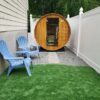 Almost Heaven Salem 2 Person Barrel Sauna &  Almost Heaven Ellipse Outdoor Shower - Image 2