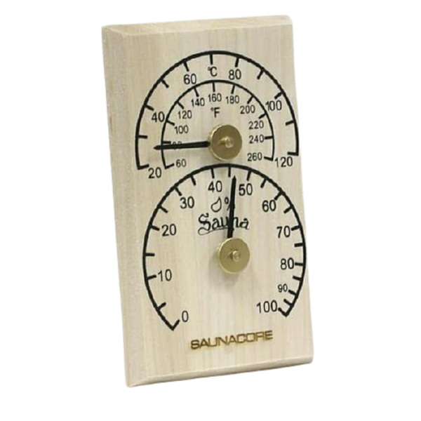 Saunacore Wooden Thermo/HygroMeter