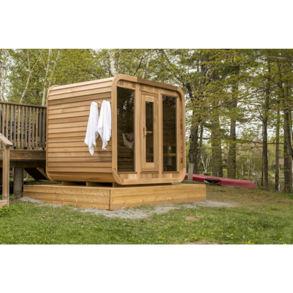 Dundalk LeisureCraft Clear Cedar Outdoor Luna Sauna