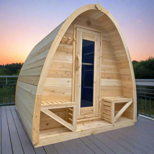 True North Canadian Made 4-8 Person Outdoor Traditional Pod Sauna