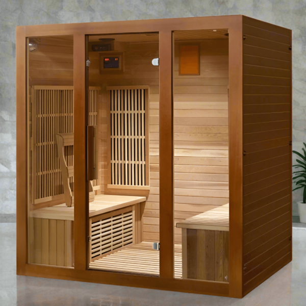 Sunray Roslyn 4-Person Indoor Infrared  Cedar Sauna