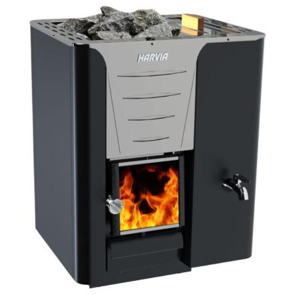 Harvia Pro 20 RS 24.1kW Wood Burning Sauna Stove with Water Tank