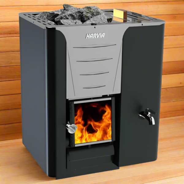 Harvia Pro 20 RS 24.1kW Wood Burning Sauna Stove with Water Tank