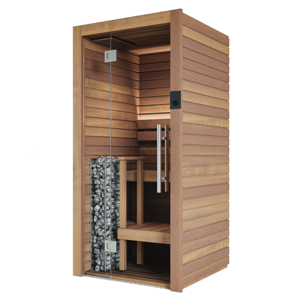 Auroom Cala Glass Mini Sauna Kit -Thermo-Aspen