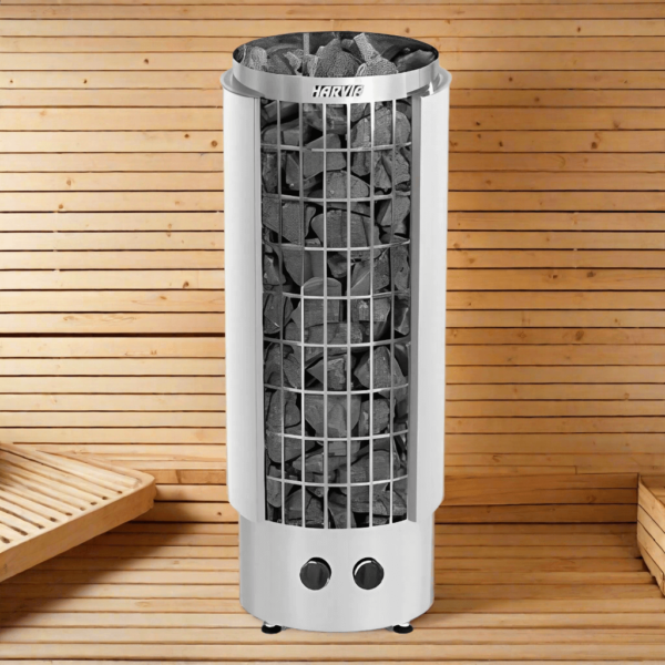 Harvia Cilindro PC80 8kW Electric Sauna Heater with Built-in Controls