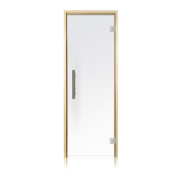 Prosaunas Aspen Frame Clear Glass Sauna Door 24x81