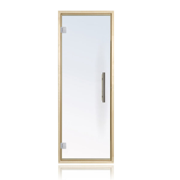 Prosaunas Aspen Frame Clear Glass Sauna Door 24x73